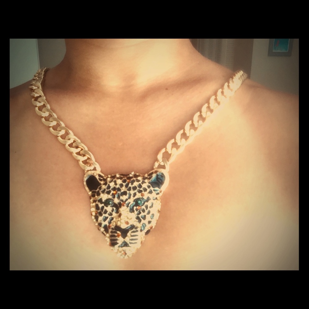 Leopard Choker Necklace